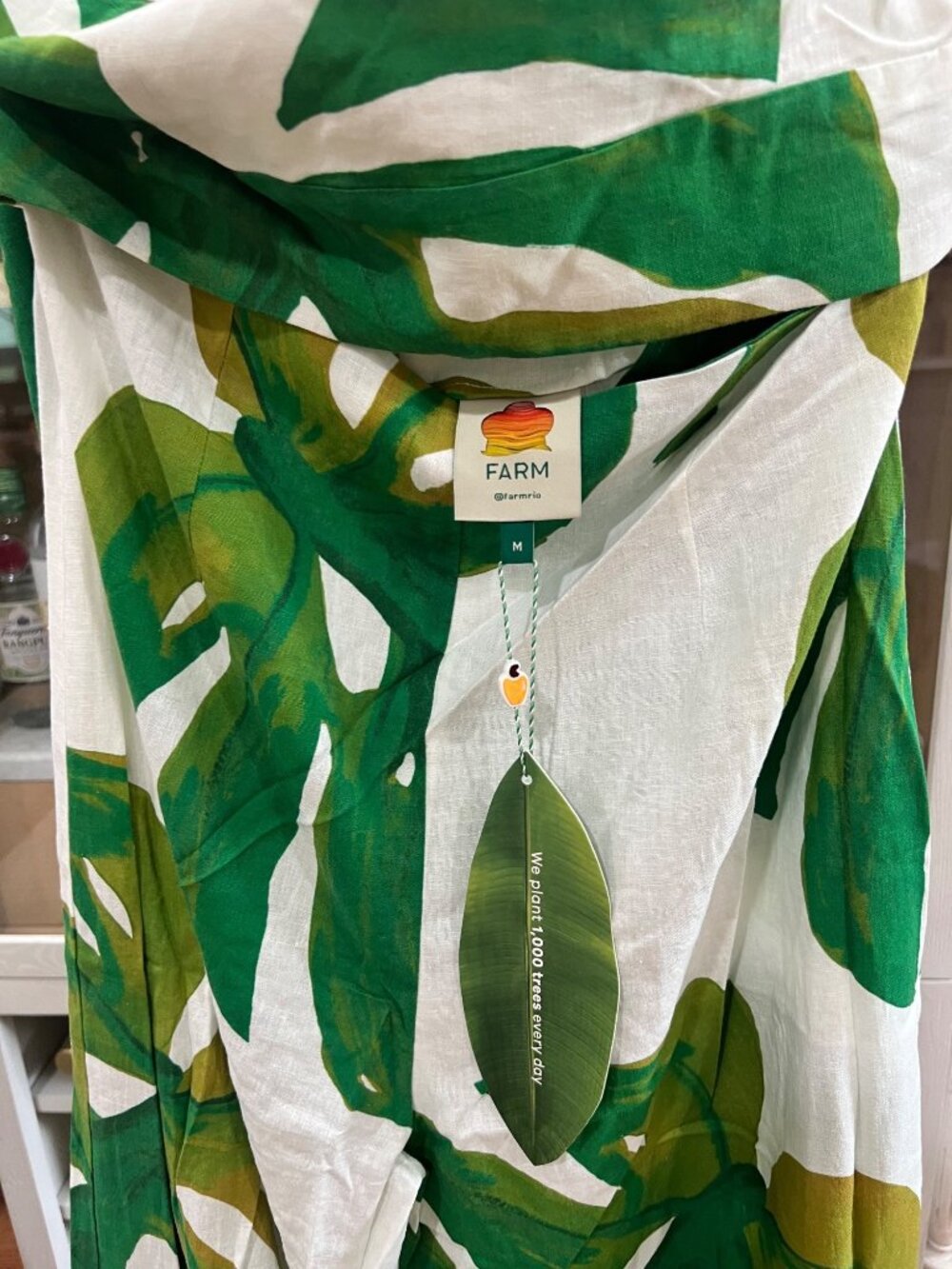 NWT Anthropologie Farm Rio Monstera Jumpsuit Size Medium - Picture 5 of 7